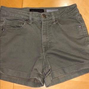Green Aeropostale jean shorts